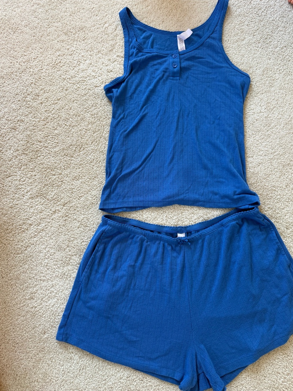 Auden Target Cobalt Blue Short Pajama Set